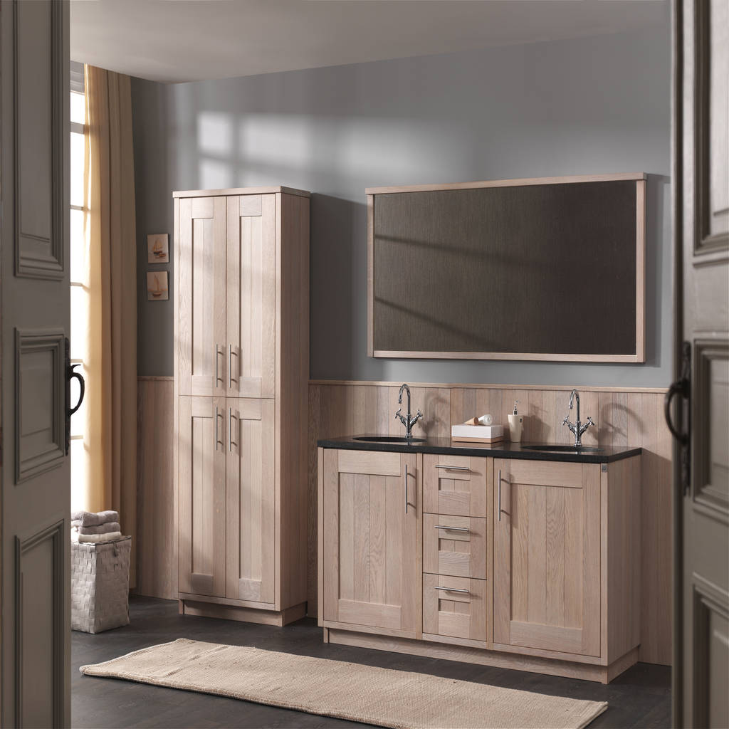 badmöbelanlage aus massivholz von f&f floor and furniture