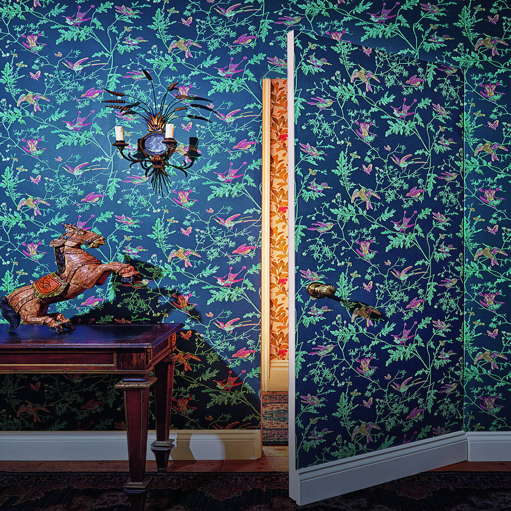 Hummingbirds cole & son walls & flooringwallpaper homify