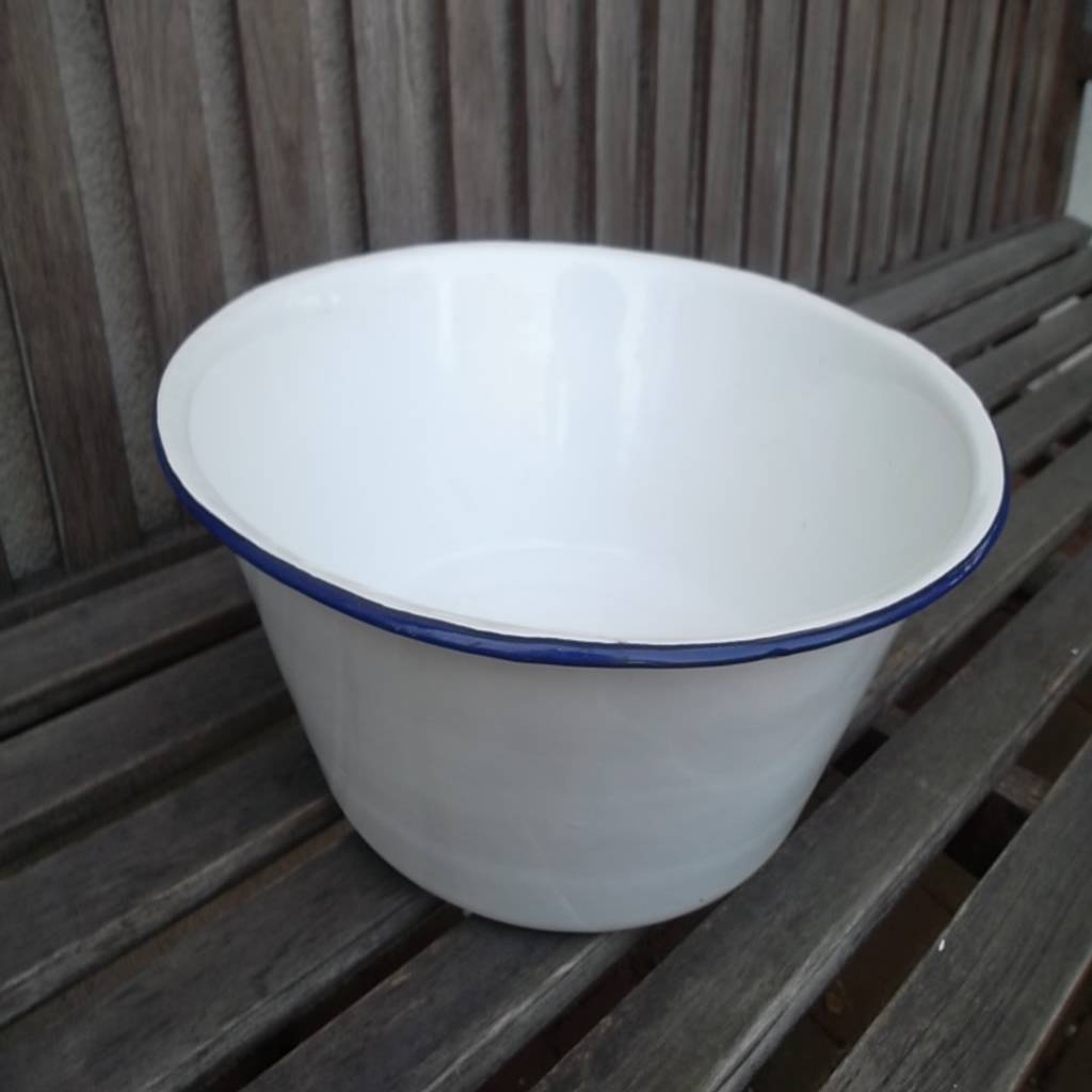 Top erhaltene alte große emaille schale retro dekoration die