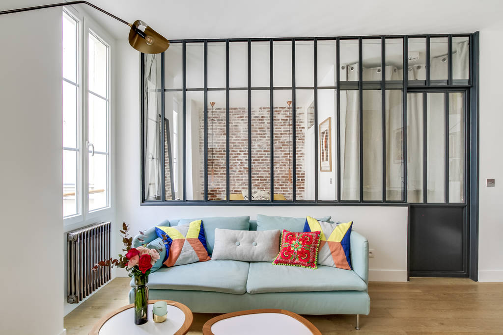 Salon projet lamartine, transition interior design architectes: margaux ...