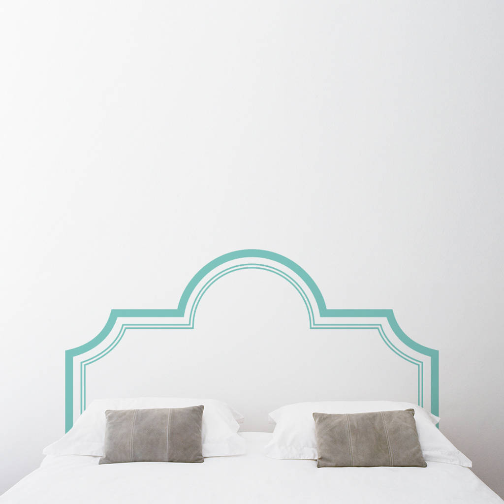 Elegant headboard wall decal sticker homify