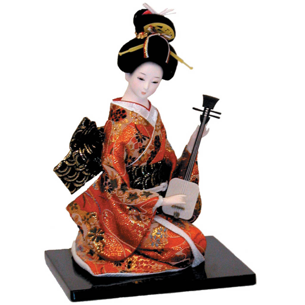 Japanische Poppen Schwarz Doppelter