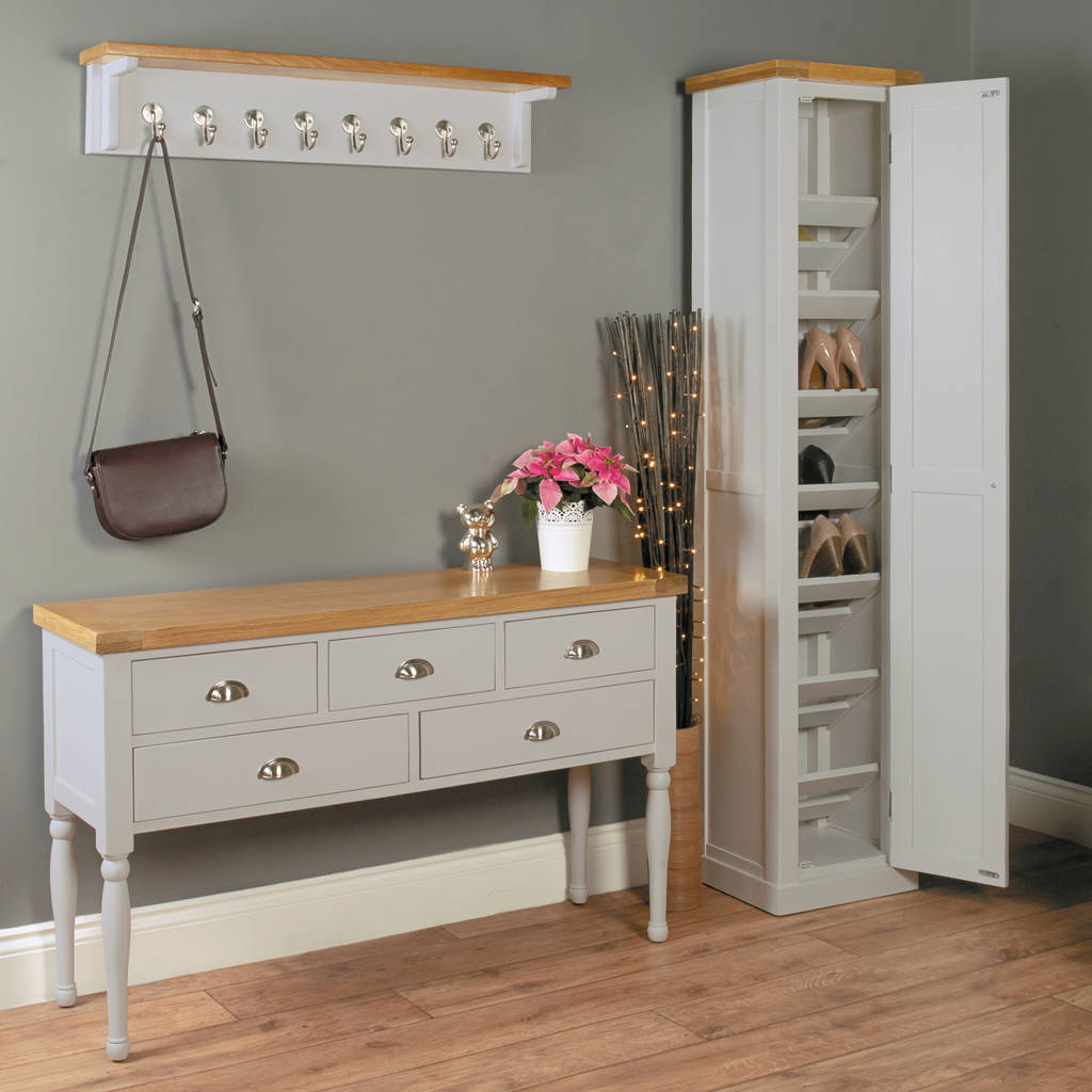Tall shoe cabinet from our chadwick grey range: modern by ...
