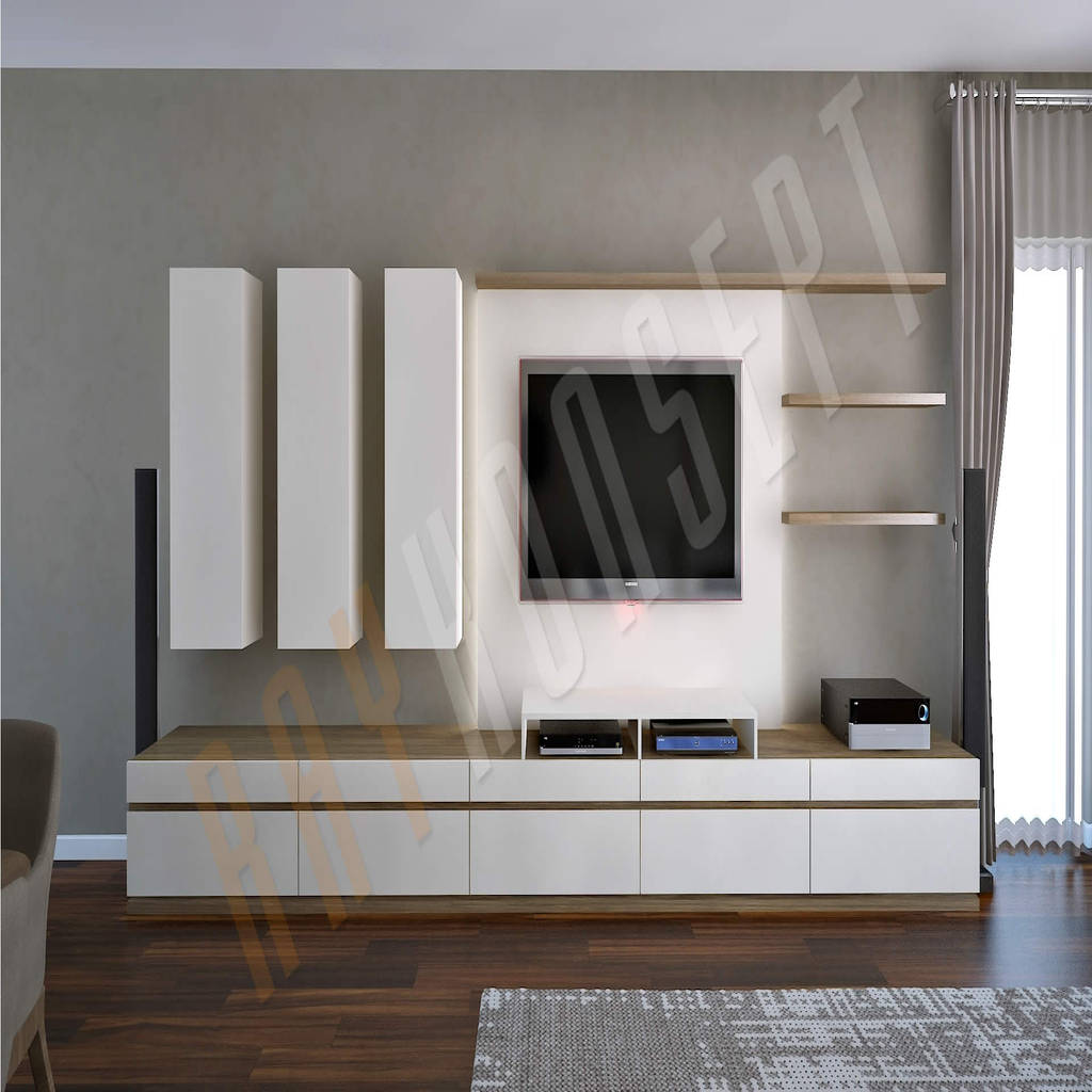 Raykonsept duvara monte tv ünitesi modern tarz , modern homify Raykonsept duvara monte tv ünitesi modern tarz , modern homify