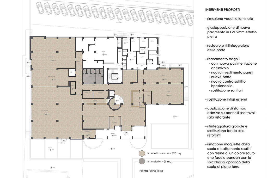 Progetto di restyling hotel garden a perugia, jfd - juri favilli design ...
