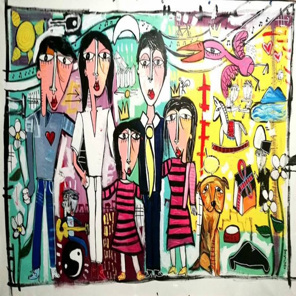 Ritratto Di Famiglia Di Quadri Moderni Di Alessandro Siviglia Moderno Homify