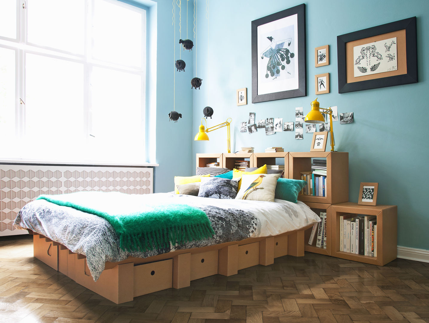 Modern diy online bed frame