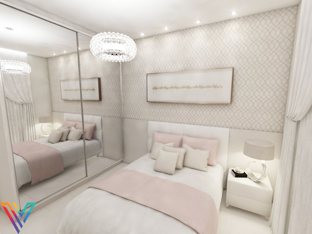 21 Ideias de Papel de Parede para Quarto Feminino + Dicas para ...