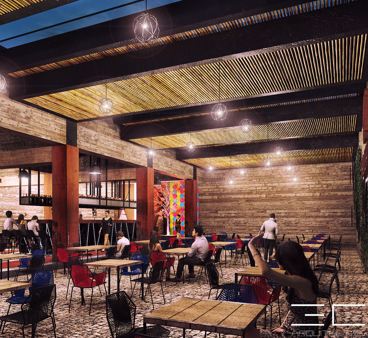 Moderno diseño de bar con toque rústico por arquitectos de León | homify