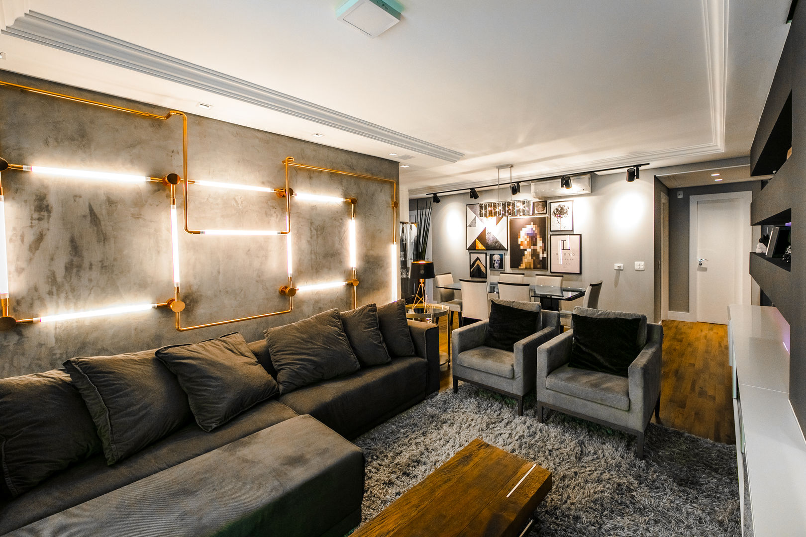 Este apartamento de 120m² tem decoração moderna e jovem | homify