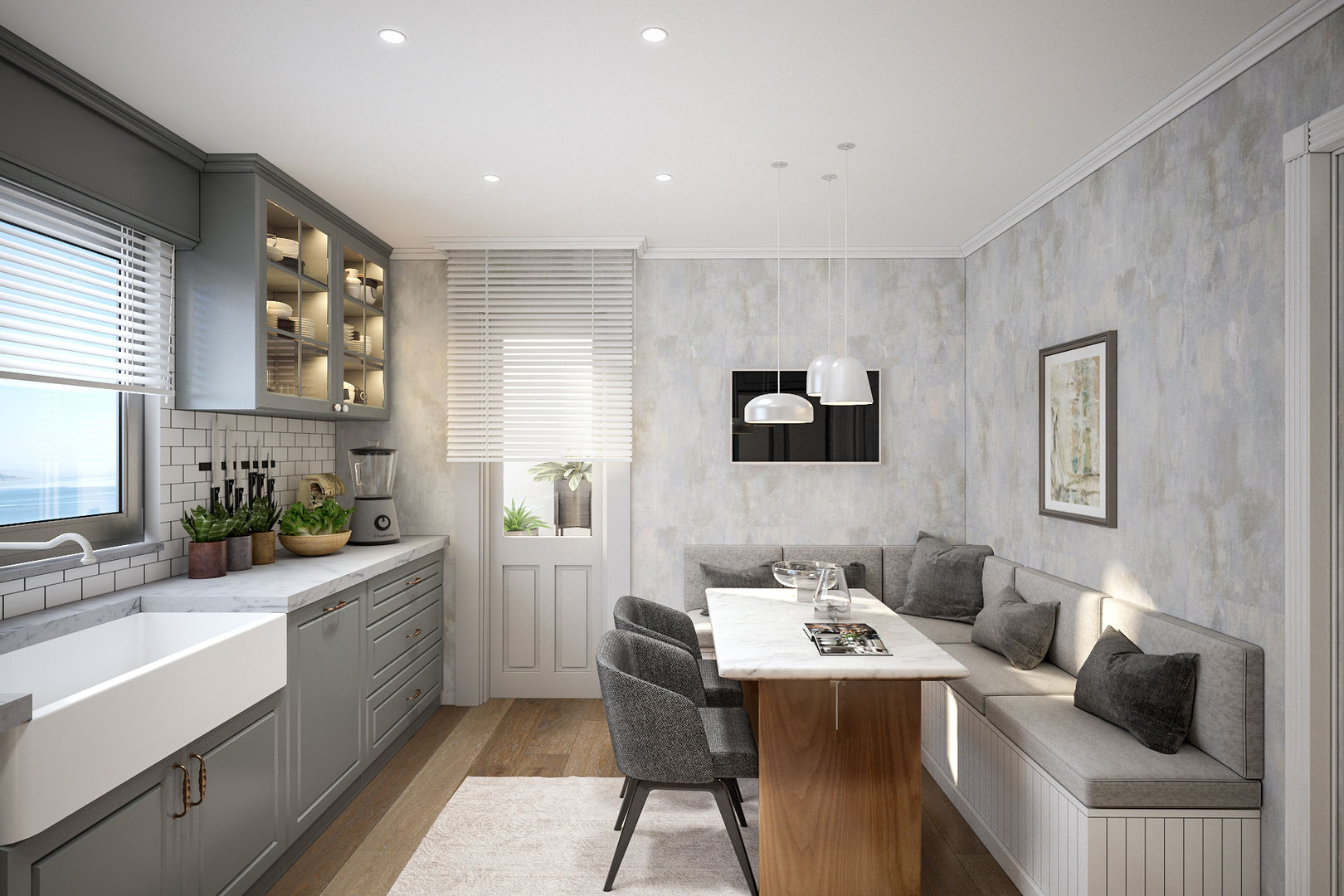 Modern mutfaklar için köşe takımı kullanımı ile ilgili örnekler | homify