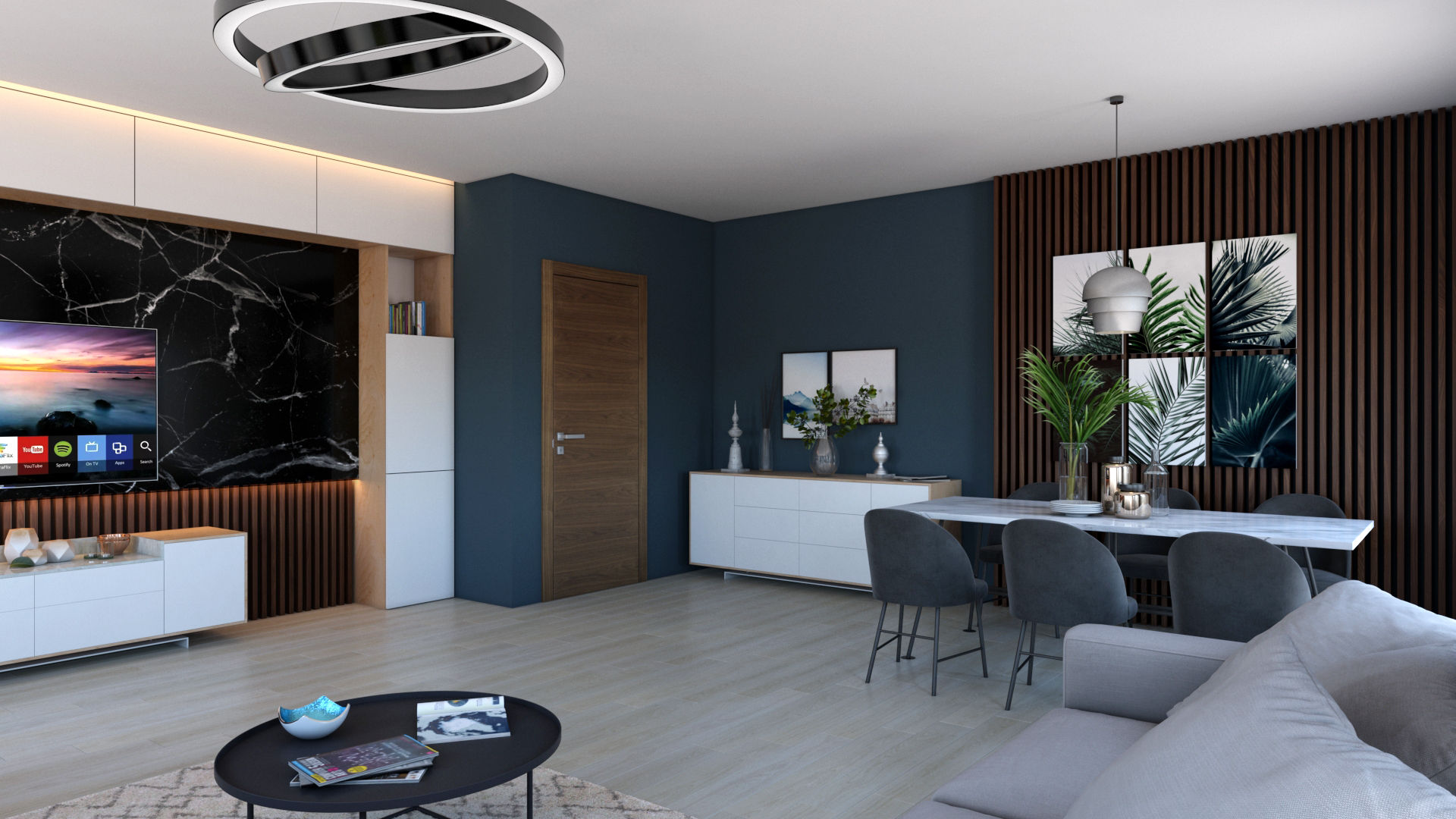 Salon dekorasyonunda koyu renk duvarlar kullanmanın 12 yolu | homify