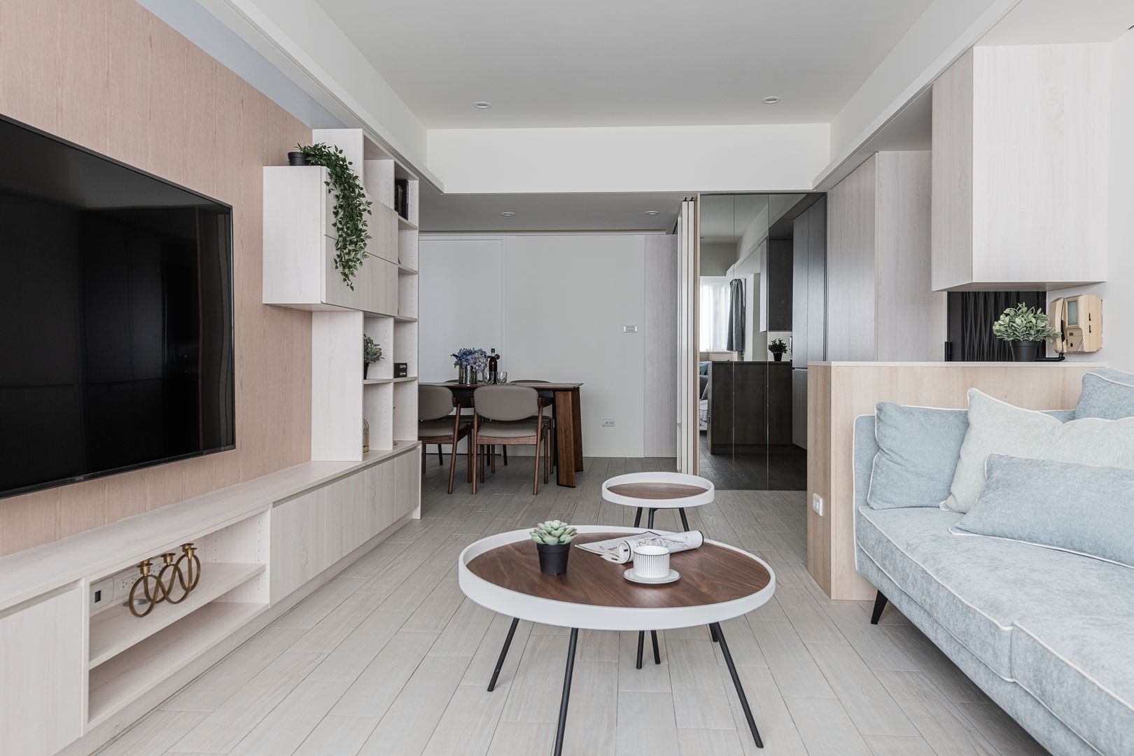 平靜而溫柔的療癒:台北23坪北歐風清新小宅 | homify