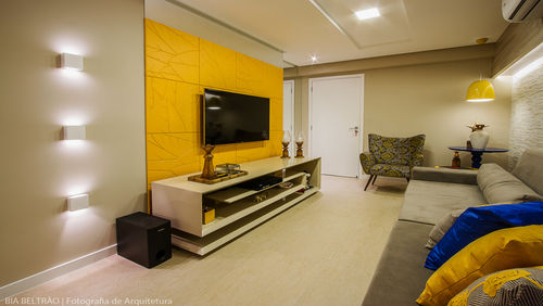 20 فكرة ملهمة لتصميم ركن التلفزيون Homify