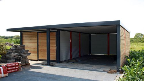 Perfekte Kombination Carport Mit Gerateraum Homify Homify