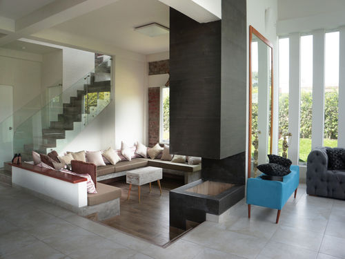 15 Salas Modernas Con Piso En Desnivel Te Van A Encantar
