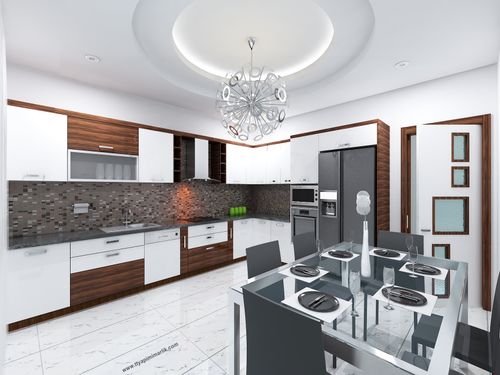 Birbirinden Guzel 15 Kahverengi Beyaz Mutfak Dolabi Modeli Homify Homify