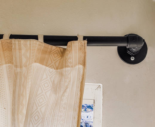 Diy Curtain Rod Using Pvc Pipe, How To Tighten A Curtain Rod
