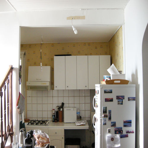 Vorher Nachher Altmodische Kuche Erstrahlt Im Neuen Retro Chic Homify Homify