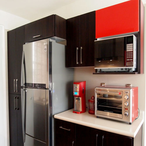 Soporte de Pared Soporte de microondas, Estante para cocina para microondas  para colgar en la pared (Color : Black, Size : L) : : Hogar y  cocina