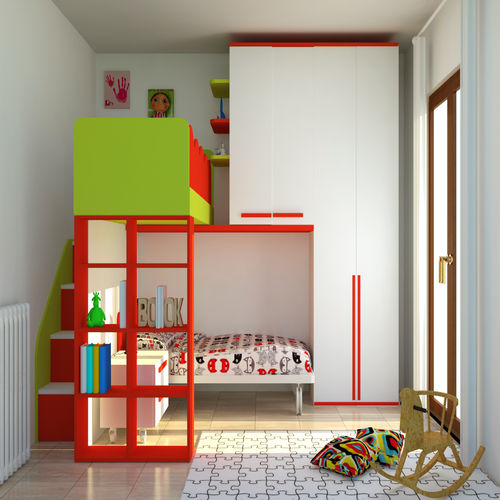 女の子らしい明るい子供部屋づくり Homify