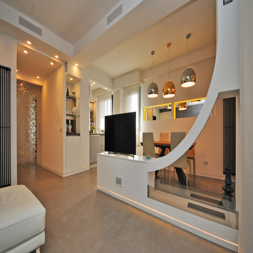 تصميم مودرن لشقة 100 متر في روما Homify Homify