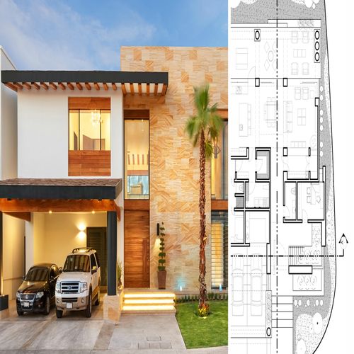 5 casas modernas con sus planos que te inspirarán a diseñar la tuya | homify