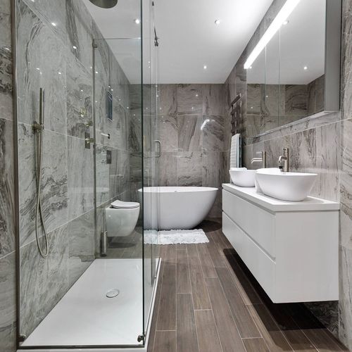 Walk In Showers For Small Bathrooms Clever Design Tips Homify - Small Bathroom Ideas With Bath And Walk In Shower