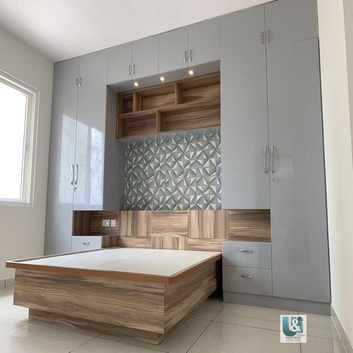 Cupboard attached online with bed