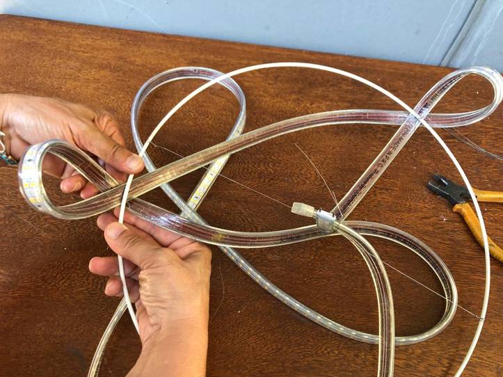 Diy led strip chandelier hot sale