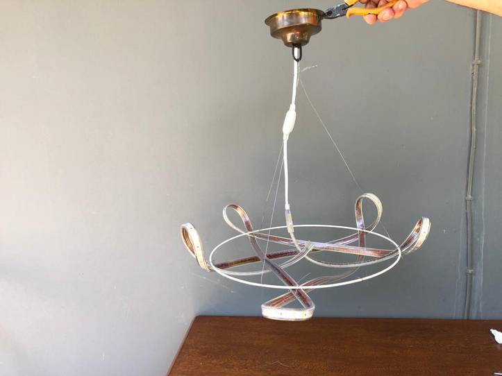 Diy led cheap strip chandelier