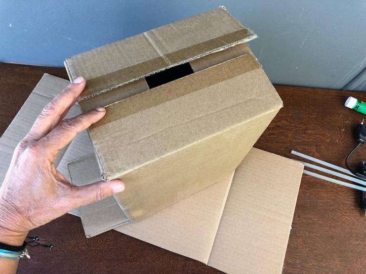 considerado Posada Visible Bote de Basura Reciclado: Como Hacer un Basurero con una Caja de Cartón DIY  | homify