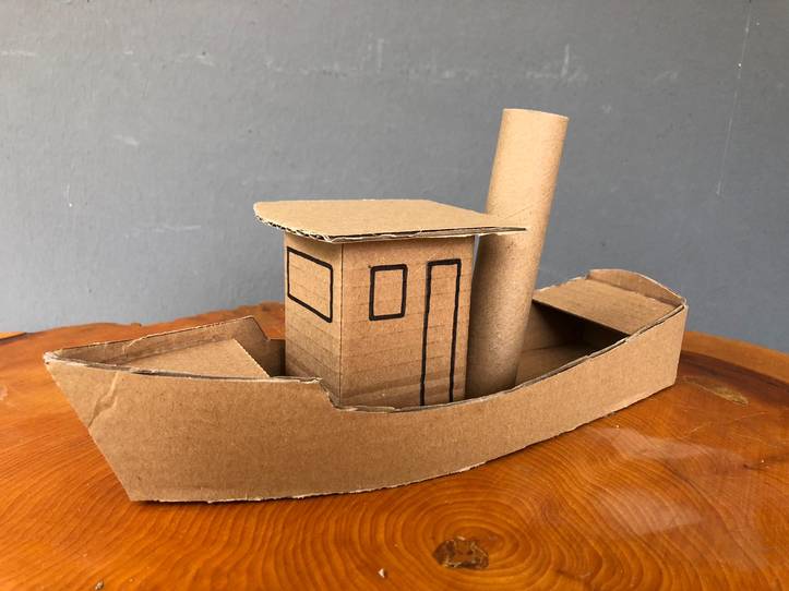 Is it ok to build a cardboard boat with a small pocket of air