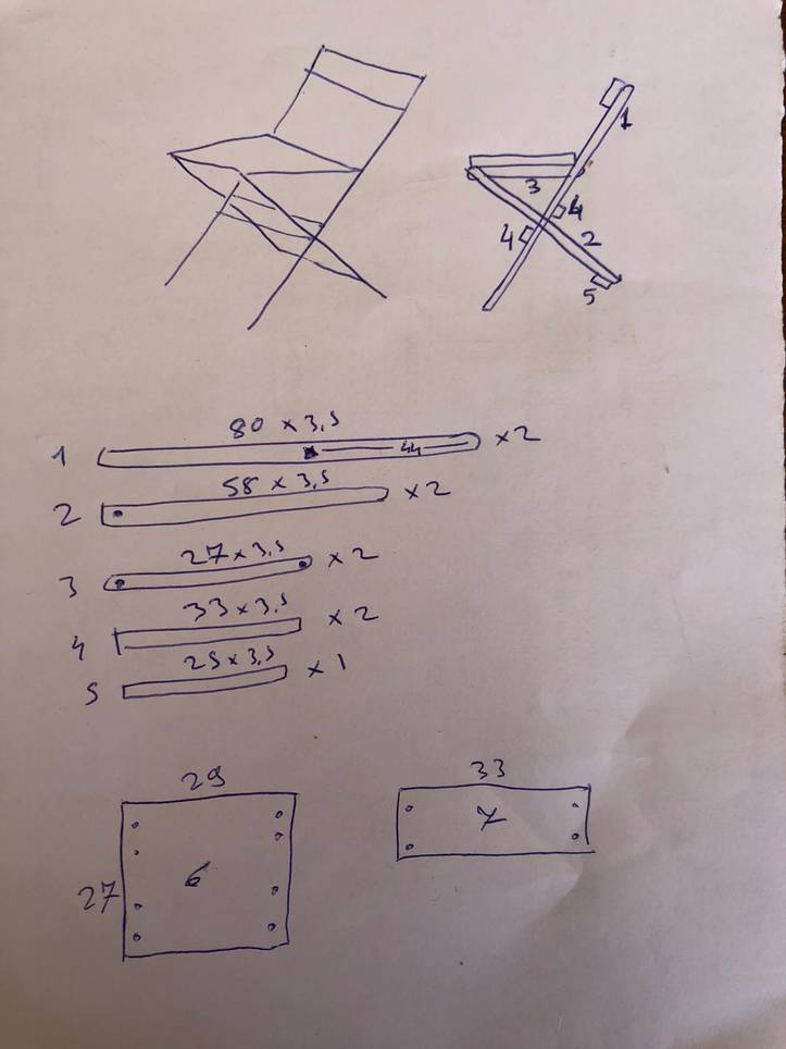 Cómo Hacer una Silla Plegable de Madera Paso a Paso, Tutorial de silla  plegable DIY