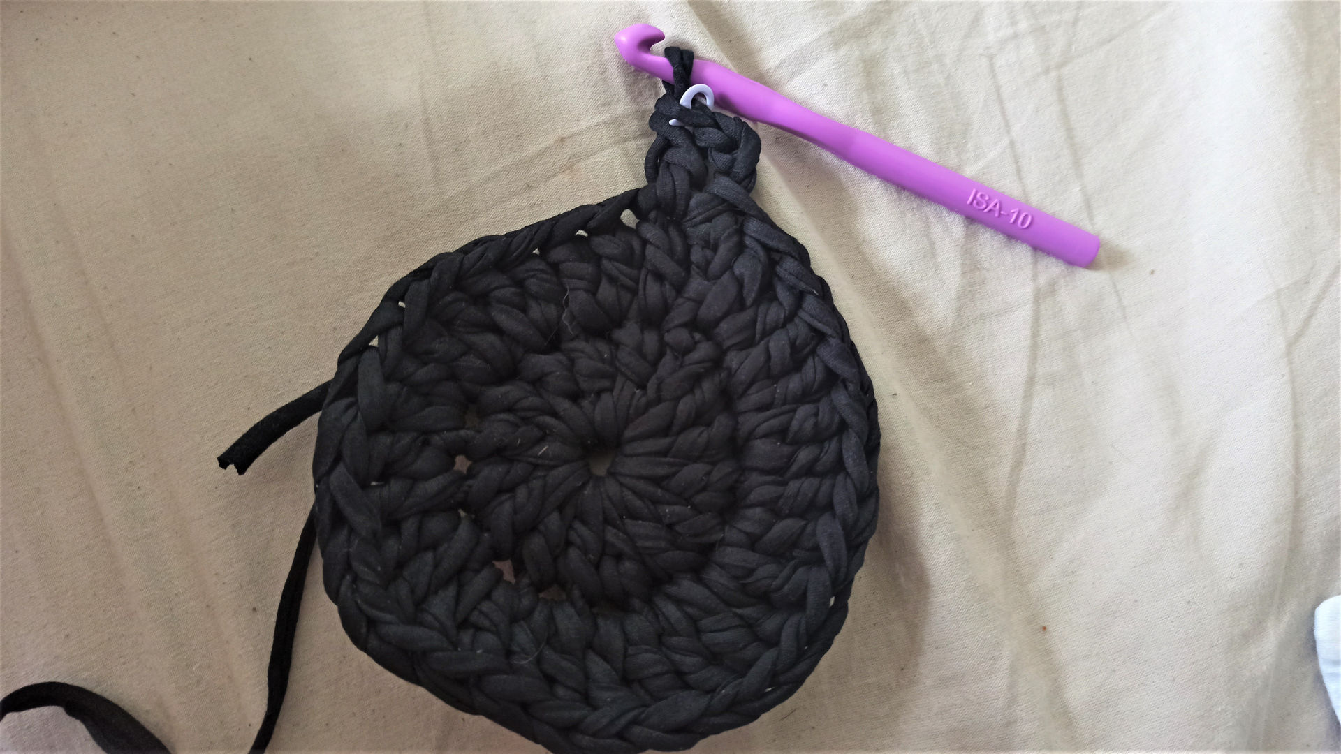 crochet round bolsa tutorial