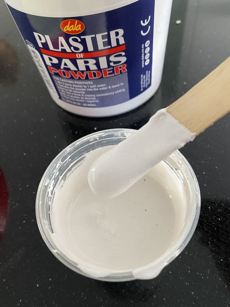 Homemade plaster of Paris powder