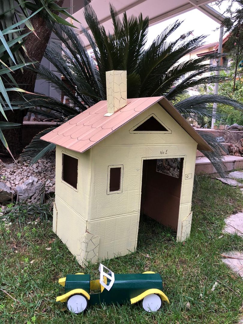 Diy cardboard cheap house for toddlers