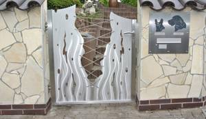 gartentor edelstahl, moderne edelstahltore von edelstahl atelier crouse - stainless steel, Design ideen