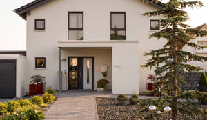 Projekty,  Dom prefabrykowany zaprojektowane przez FingerHaus GmbH - Bauunternehmen in Frankenberg (Eder)