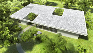 Diseño de Casa en Managua, Nicaragua por SMF Arquitectos: Casas de estilo  por SMF Arquitectos  /  Juan Martín Flores, Enrique Speroni, Gabriel Martinez