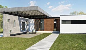 Diseño de Casa en Cañitas 01 por 1.61 Arquitectos: Casas unifamiliares de estilo  por 1.61 Arquitectos