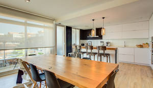Mesa Diseñada por nuestro estudio.: Comedores de estilo  de Decorando tu espacio - interiorismo en Madrid., Escandinavo  