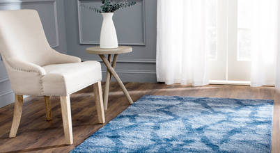Maxwell blue rug Love4Home Moderne Wohnzimmer Accessoires und Dekoration