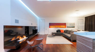 minimalistische Wohnzimmer von VALENTIROV&PARTNERS