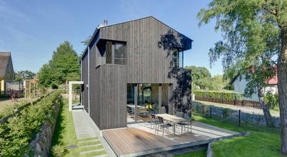 Ansicht vom Garten Möhring Architekten Satteldach