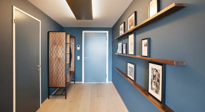 moderner Flur, Diele & Treppenhaus von Dyer-Smith Frey 