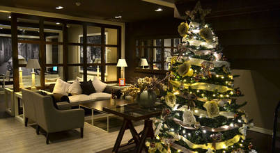 Decoración navideña hotel 4 estrellas en Las Ramblas de Barcelona, Cor d'estel Cor d'estel Interior garden Interior landscaping