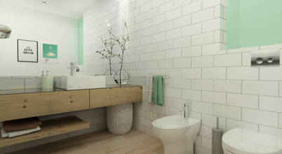 skandinavische Badezimmer von Homestories