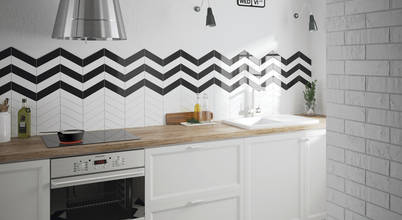 skandinavische Küche von Equipe Ceramicas