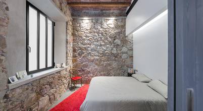 rustikale Schlafzimmer von N.A. Construcción